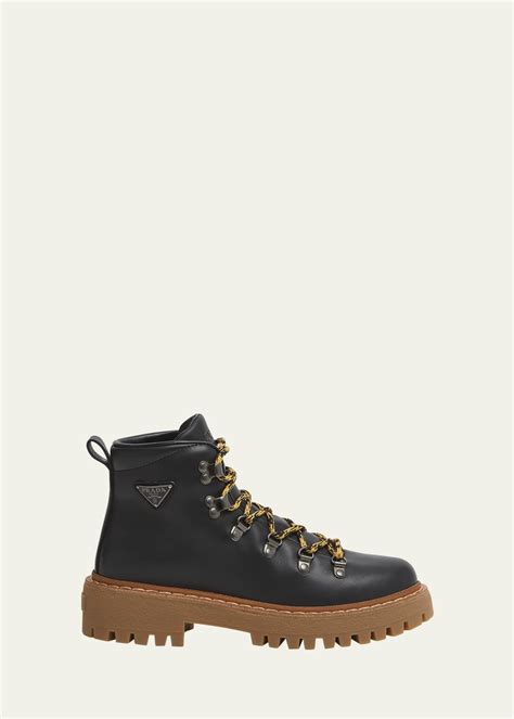 prada st.moritz|Prada St. Moritz Calfskin Hiker Boots .